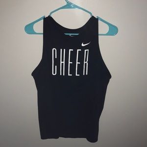 nike cheer black tank top